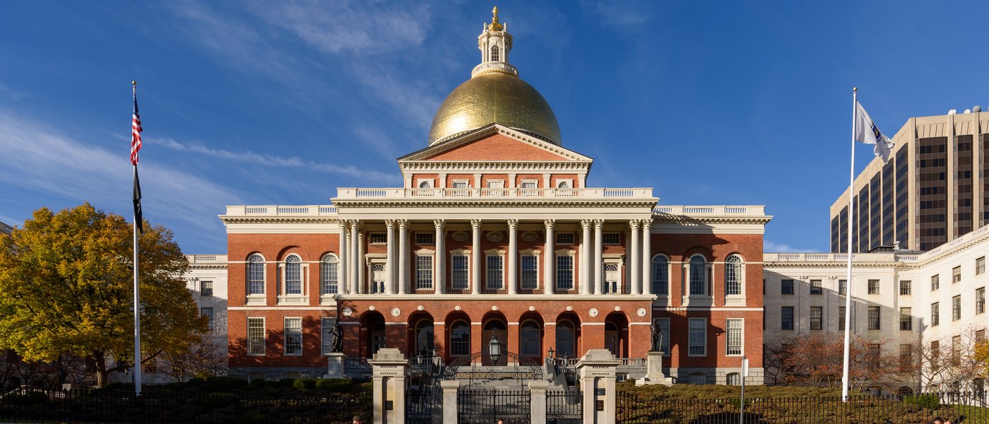Massachusetts State House with gold dome, Boston