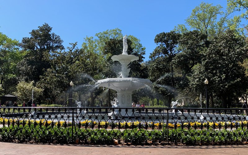 Forsyth Park fountain in Savannah, Georgia